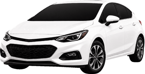 Coche hatch blanco para hasta 3 pasajeros